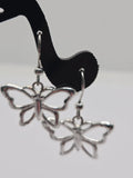 Silver Butterfly Earrings