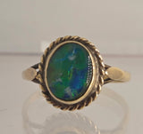 10ct Yellow Gold Opal Ring