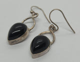 Silver Onyx Earrings