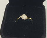 9ct Yellow Gold Diamond Ring