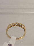 9ct Yellow Gold Cubic Zirconia Bezel Set Ring