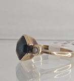 9ct Yellow Gold Party Sapphire and Diamond Ring