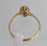 9ct Yellow Gold Created Ruby Ring