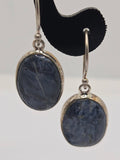 Silver Earrings Nambia Pietersite