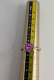 9ct Yellow Gold Cubic Zirconia Heart Ring