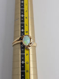 18ct Yellow Gold Opal and Diamond Ring