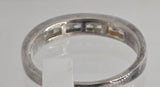 Sterling Silver Cubic Zirconia Chanel Set Ring
