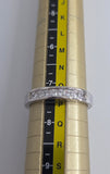 Sterling Silver Cubic Zirconia Chanel Set Ring