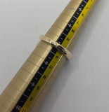 9ct Yellow Gold Diamond Horse Shoe Nail Ring