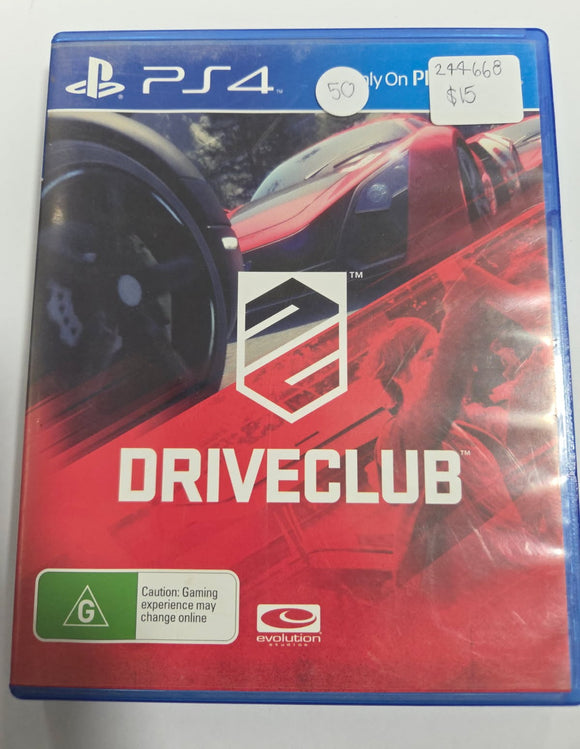 PS4 Game Driveclub