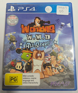PS4 Game Worms W.M.D All Stars
