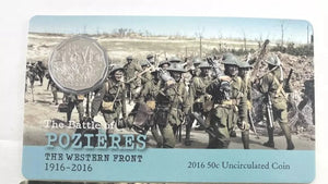 2016 The Battle of Pozieres The Western Front 1916-2016 50 Cent