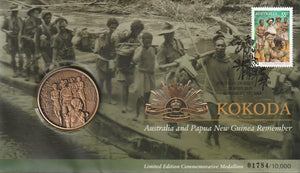 PNC 2010 Kokoda Australia and Papua New Guinea Remember Medallion