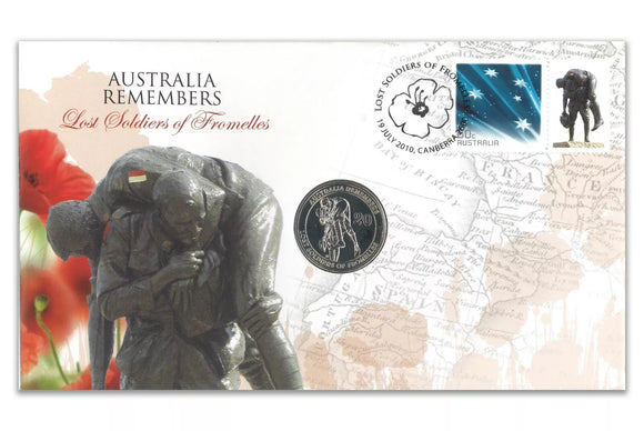 PNC 2010 Australia Remembers Lost Soliders of Fromelles 20 Cent