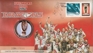 PNC 2010 NRL Premiers Dragons Medallions