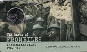 2016 The Battle of Fromelles The Western Front 1916-2016 50 Cent