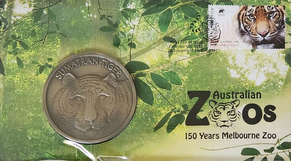 PNC 2012 Australian Zoos Sumatran Tigers 150 Years Melbourne  Zoo Medallion
