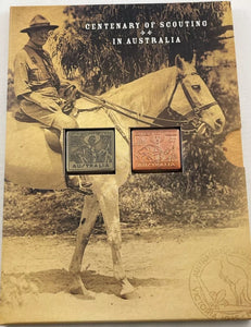 Centenary of Scouting in Australia Ingots and Stamps