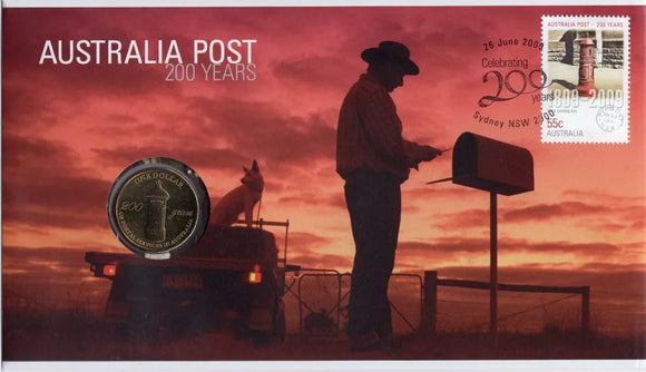 PNC 2009 Australia Post 200 Years 1 Dollar