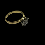 18ct Gold Unique Diamond Ring