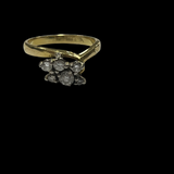 18ct Gold Unique Diamond Ring