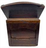 Antique Sugi Wood Zenni Bako Money Collection Box