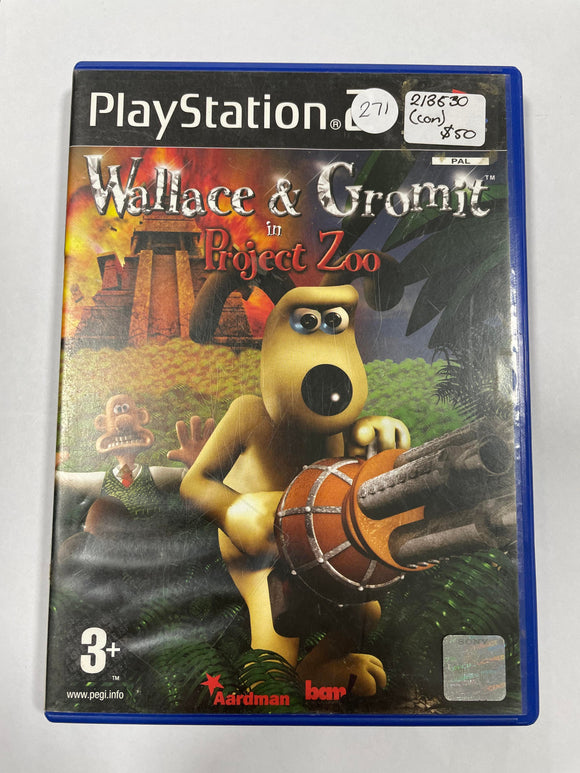 Wallace & Gromit In The Project Zoo PS2 Game