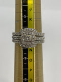 10ct White Gold Diamond Ring Set