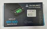 Digital Mini Scale's MX-100  On Balance 100g x 0.01g
