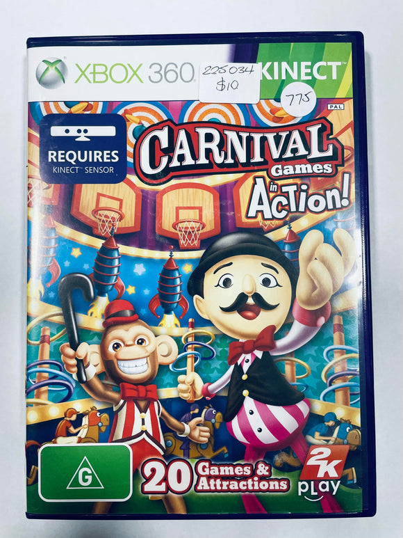 Carnival Games in Action Kinect Xbox 360 Game