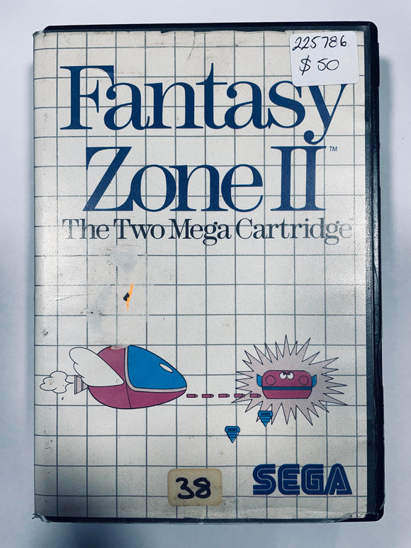 Sega Fantasy Zone 2 Game ( The Two Mega Cartridge)