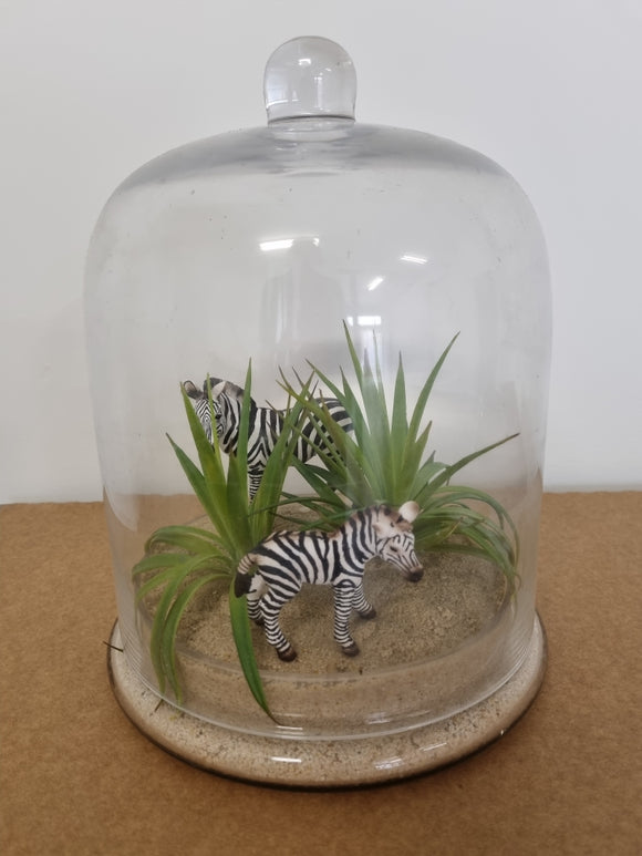 Zebra Glass Ornament