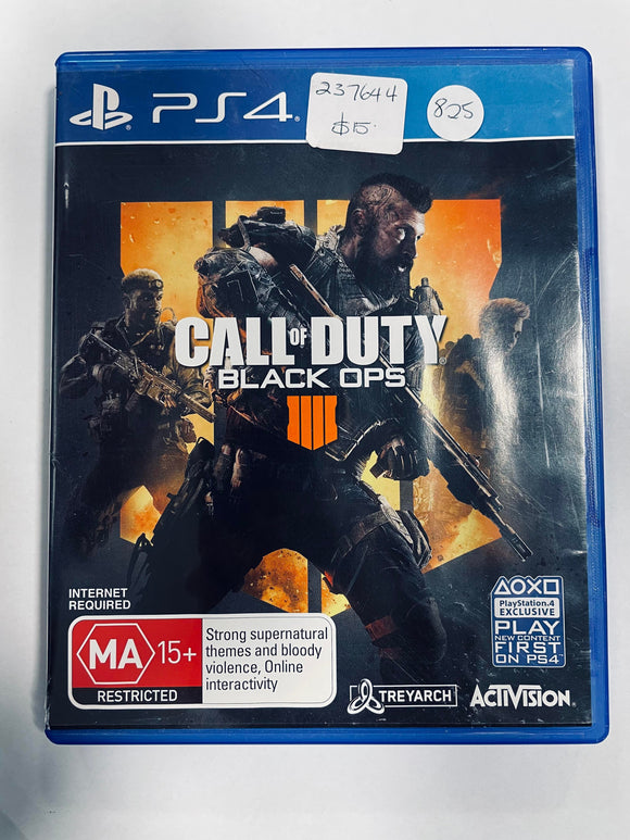 Call Of Duty Black Ops 4 PS4 Game