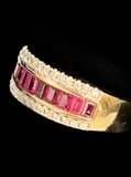 9ct Gold Pink Spinel and Diamond Ring