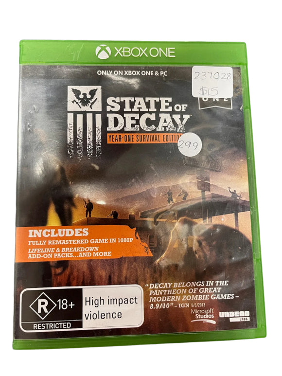 Xbox One Game State of Decay - Year One Survival Edition