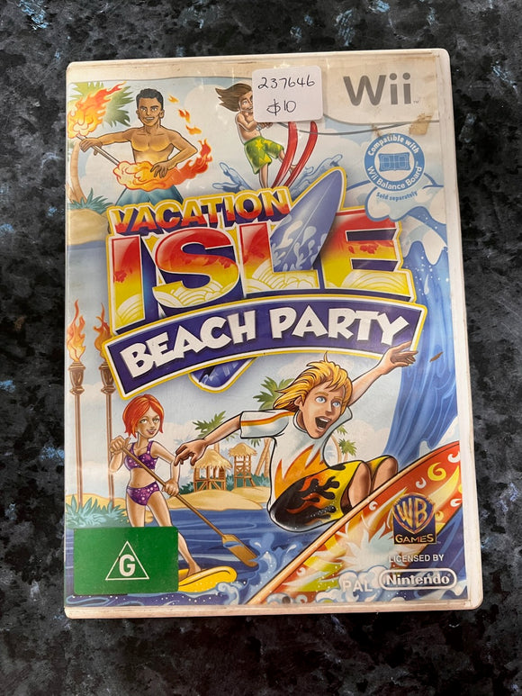 Vacation Isle Beach Party Wii Game
