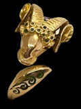 18ct Gold Rams Head Ring