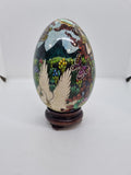 Egg Shaped Statue with oriental scene