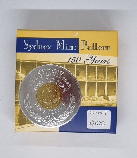 Proof Coin 150 Years Sydney Mint Pattern in Box
